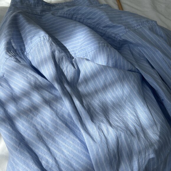 Wilfred Relaxed Oxford Shirt in 2XS Hayes Cornflower Blue White - Picture 7 of 8